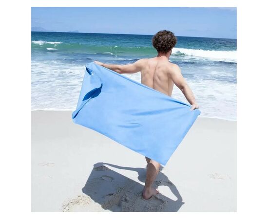 Полотенце Naturehike Fitness NH20FS009 антибактеріальний швидковисихаючий 160 х 80 блакитний (6927595750100), изображение 3