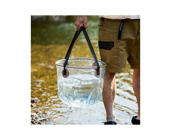Ведро складное Naturehike ПВХ NH20SJ040 10л прозорий (6975641886761), изображение 10 Ведро складное Naturehike ПВХ NH20SJ040 10л прозорий (6975641886761), изображение 10