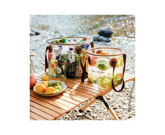 Ведро складное Naturehike ПВХ NH20SJ040 10л прозорий (6975641886761), изображение 2 Ведро складное Naturehike ПВХ NH20SJ040 10л прозорий (6975641886761), изображение 2