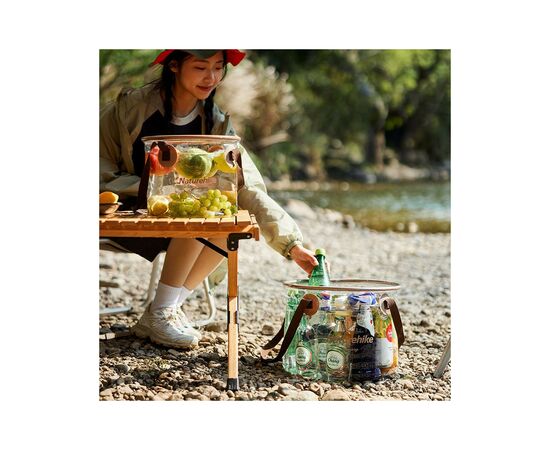 Ведро складное Naturehike ПВХ NH20SJ040 10л прозорий (6975641886761), изображение 8 Ведро складное Naturehike ПВХ NH20SJ040 10л прозорий (6975641886761), изображение 8