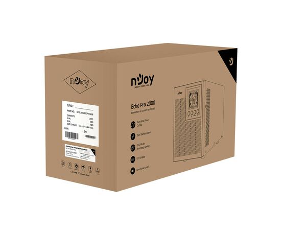 Источник бесперебойного питания nJoy Echo Pro 2000VA (UPOL-OL200EP-CG01B), изображение 5 Источник бесперебойного питания nJoy Echo Pro 2000VA (UPOL-OL200EP-CG01B), изображение 5