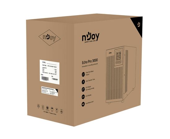 Источник бесперебойного питания nJoy Echo Pro 3000VA USB (UPOL-OL300EP-CG01B), изображение 5 Источник бесперебойного питания nJoy Echo Pro 3000VA USB (UPOL-OL300EP-CG01B), изображение 5