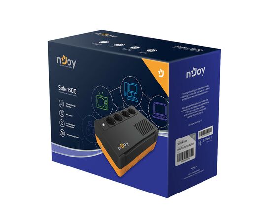 Источник бесперебойного питания nJoy Soter 600 USB (PWUP-LI060SR-AZ01B), изображение 6 Источник бесперебойного питания nJoy Soter 600 USB (PWUP-LI060SR-AZ01B), изображение 6