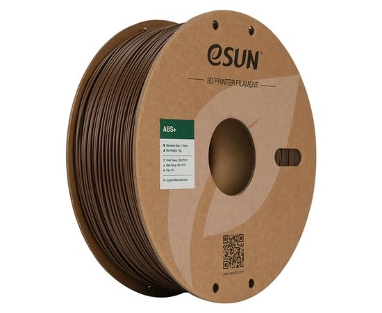 Пластик для 3D-принтера eSUN ABS Plus, 1кг, 1.75мм, brown (ABS+175C1)