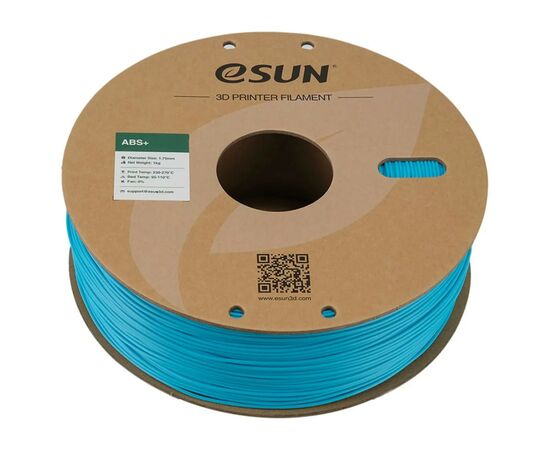 Пластик для 3D-принтера eSUN ABS Plus, 1кг, 1.75мм, light blue (ABS+175D1), зображення 2 Пластик для 3D-принтера eSUN ABS Plus, 1кг, 1.75мм, light blue (ABS+175D1), зображення 2