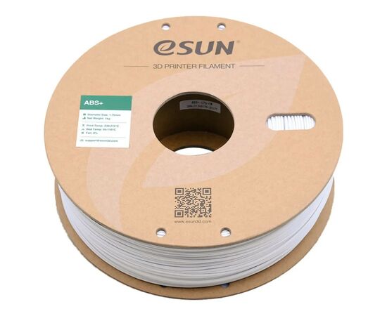 Пластик для 3D-принтера eSUN ABS Plus, 1кг, 1.75мм, cold white (ABS+175CW1), изображение 2 Пластик для 3D-принтера eSUN ABS Plus, 1кг, 1.75мм, cold white (ABS+175CW1), изображение 2
