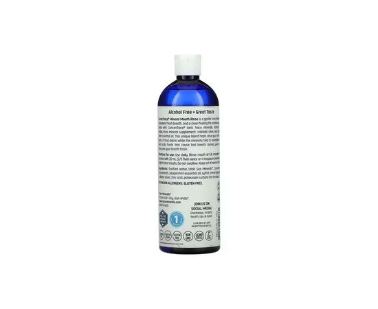 Ополіскувач для порожнини рота Trace Minerals Минеральный ополаскиватель для рта, вкус мяты, ConcenTrace Mi (TMR-00286), зображення 2 Ополіскувач для порожнини рота Trace Minerals Минеральный ополаскиватель для рта, вкус мяты, ConcenTrace Mi (TMR-00286), зображення 2