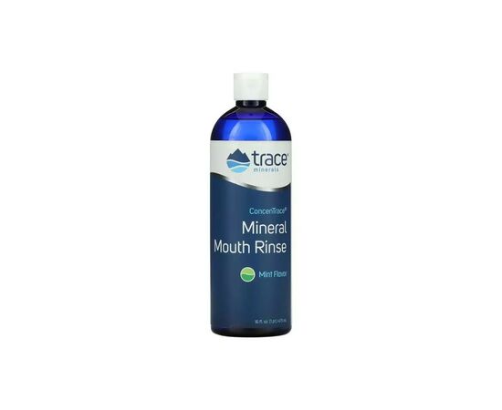 Ополаскиватель для полости рта Trace Minerals Минеральный ополаскиватель для рта, вкус мяты, ConcenTrace Mi (TMR-00286)