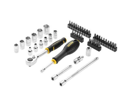 Набір інструментів Stanley FatMax Maxi Drive торцевих 1/4", шестигранний, 48 шт., кейс (FMMT98101-0), зображення 2