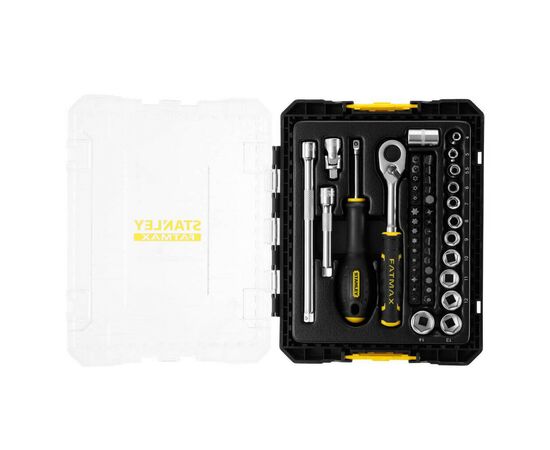 Набір інструментів Stanley FatMax Maxi Drive торцевих 1/4", шестигранний, 48 шт., кейс (FMMT98101-0), зображення 5