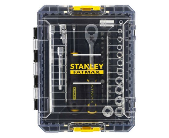 Набір інструментів Stanley FatMax Maxi Drive торцевих 1/4", шестигранний, 48 шт., кейс (FMMT98101-0), зображення 6
