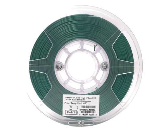 Пластик для 3D-принтера eSUN ePLA-Silk Magic 1кг, 1.75мм, green-blue (S-MAGIC175GU1), изображение 2 Пластик для 3D-принтера eSUN ePLA-Silk Magic 1кг, 1.75мм, green-blue (S-MAGIC175GU1), изображение 2