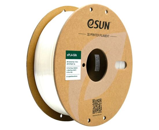 Пластик для 3D-принтера eSUN eSilk-PLA 1кг, 1.75мм, white (ESILK-PLA175W1)