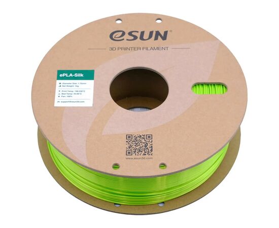 Пластик для 3D-принтера eSUN eSilk-PLA 1кг, 1.75мм, lime (ESILK-PLA175LI1), зображення 2 Пластик для 3D-принтера eSUN eSilk-PLA 1кг, 1.75мм, lime (ESILK-PLA175LI1), зображення 2