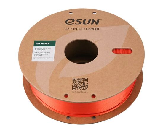 Пластик для 3D-принтера eSUN eSilk-PLA 1кг, 1.75мм, red (ESILK-PLA175R1), зображення 2 Пластик для 3D-принтера eSUN eSilk-PLA 1кг, 1.75мм, red (ESILK-PLA175R1), зображення 2