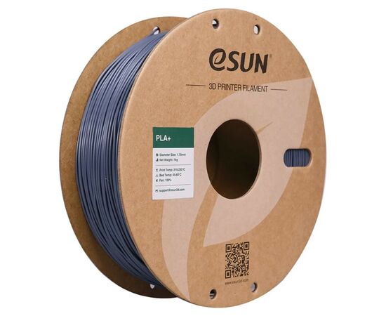 Пластик для 3D-принтера eSUN PLA+ 1.75мм, 1кг, grey (PLA+175H1)