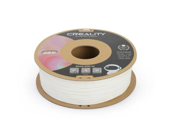 Пластик для 3D-принтера Creality PLA matte 1кг, 1.75мм, natural white (3301010296), изображение 2 Пластик для 3D-принтера Creality PLA matte 1кг, 1.75мм, natural white (3301010296), изображение 2