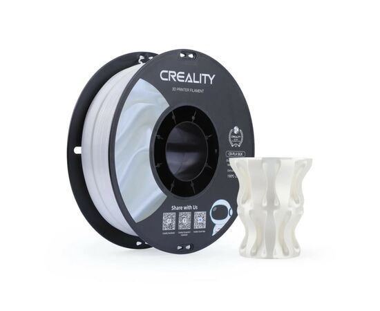 Пластик для 3D-принтера Creality PLA silky shine 1кг, 1.75мм, white (3301120004), изображение 2 Пластик для 3D-принтера Creality PLA silky shine 1кг, 1.75мм, white (3301120004), изображение 2