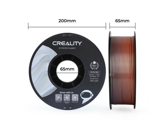 Пластик для 3D-принтера Creality PLA silky shine 1кг, 1.75мм, rainbow (3301120003), изображение 7 Пластик для 3D-принтера Creality PLA silky shine 1кг, 1.75мм, rainbow (3301120003), изображение 7
