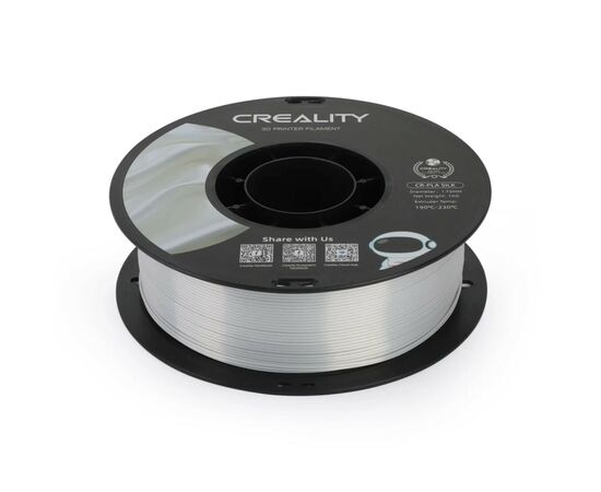 Пластик для 3D-принтера Creality PLA silky shine 1кг, 1.75мм, silver (3301120007), изображение 4 Пластик для 3D-принтера Creality PLA silky shine 1кг, 1.75мм, silver (3301120007), изображение 4