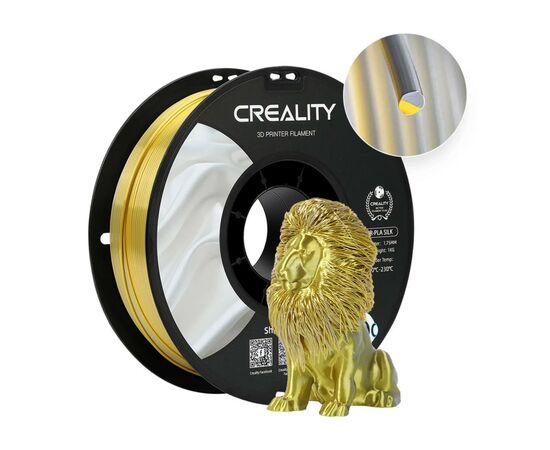 Пластик для 3D-принтера Creality PLA silky shine 1кг, 1.75мм, silver-gold (3301120012)