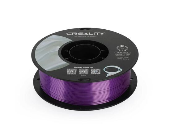 Пластик для 3D-принтера Creality PLA silky shine 1кг, 1.75мм, purple (3301120005), изображение 4 Пластик для 3D-принтера Creality PLA silky shine 1кг, 1.75мм, purple (3301120005), изображение 4