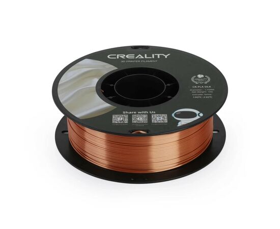 Пластик для 3D-принтера Creality PLA silky shine 1кг, 1.75мм, red copper (3301120002), изображение 4 Пластик для 3D-принтера Creality PLA silky shine 1кг, 1.75мм, red copper (3301120002), изображение 4