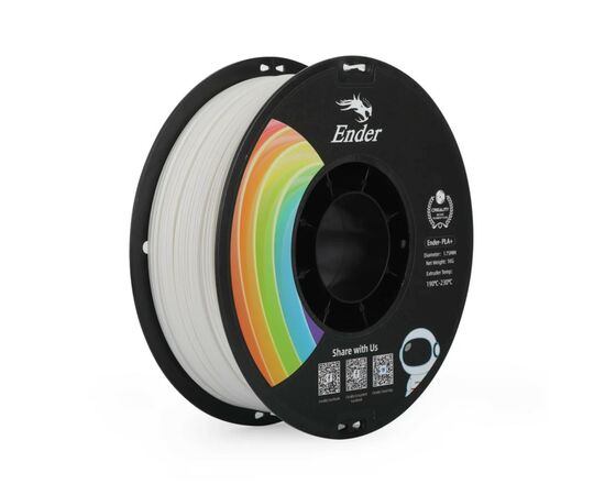Пластик для 3D-принтера Creality PLA+ 1кг, 1.75мм, white (3301010305)