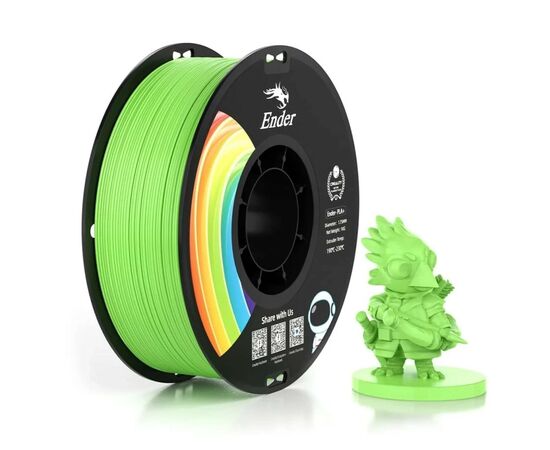 Пластик для 3D-принтера Creality PLA+ 1кг, 1.75мм, green apple (3301010313)