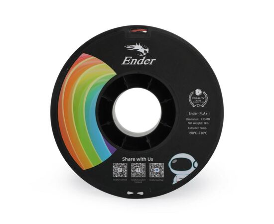 Пластик для 3D-принтера Creality PLA+ 1кг, 1.75мм, orange (3301010307), изображение 3 Пластик для 3D-принтера Creality PLA+ 1кг, 1.75мм, orange (3301010307), изображение 3