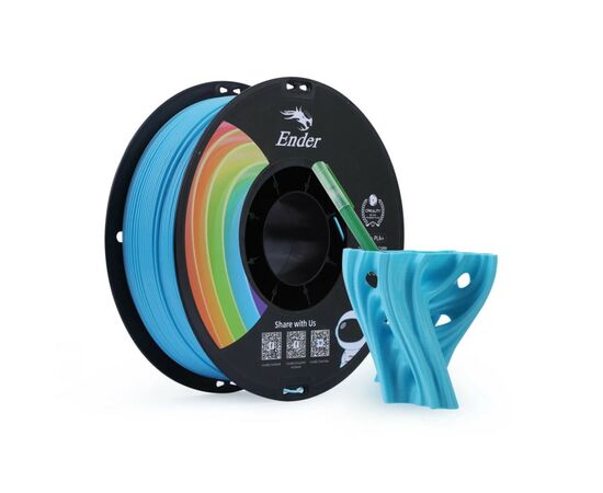 Пластик для 3D-принтера Creality PLA+ 1кг, 1.75мм, blue (3301010310), изображение 2 Пластик для 3D-принтера Creality PLA+ 1кг, 1.75мм, blue (3301010310), изображение 2