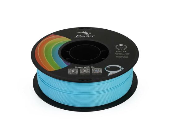 Пластик для 3D-принтера Creality PLA+ 1кг, 1.75мм, blue (3301010310), изображение 4 Пластик для 3D-принтера Creality PLA+ 1кг, 1.75мм, blue (3301010310), изображение 4