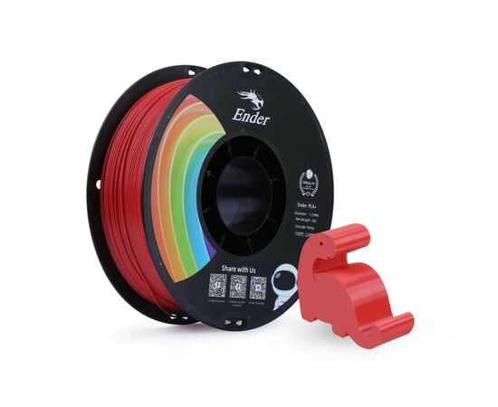 Пластик для 3D-принтера Creality PLA+ 1кг, 1.75мм, red (3301010309), изображение 2 Пластик для 3D-принтера Creality PLA+ 1кг, 1.75мм, red (3301010309), изображение 2
