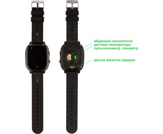 Смарт-годинник Amigo GO005 4G WIFI Kids waterproof Thermometer Black (747016), зображення 4 Смарт-годинник Amigo GO005 4G WIFI Kids waterproof Thermometer Black (747016), зображення 4