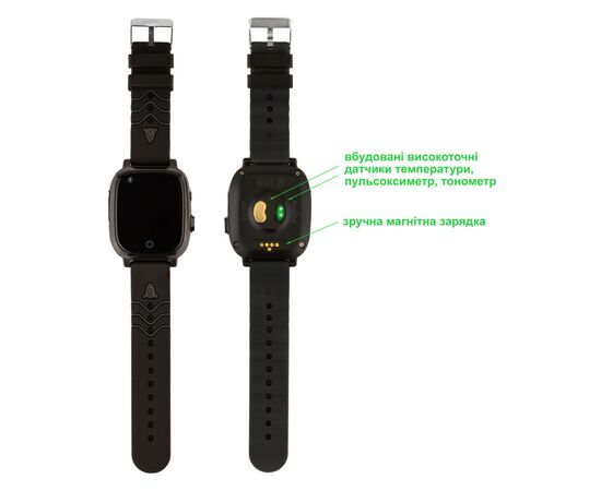 Смарт-годинник Amigo GO005 4G WIFI Kids waterproof Thermometer Black (747016), зображення 5 Смарт-годинник Amigo GO005 4G WIFI Kids waterproof Thermometer Black (747016), зображення 5
