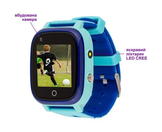 Смарт-часы Amigo GO005 4G WIFI Kids waterproof Thermometer Blue (747017), изображение 4 Смарт-часы Amigo GO005 4G WIFI Kids waterproof Thermometer Blue (747017), изображение 4