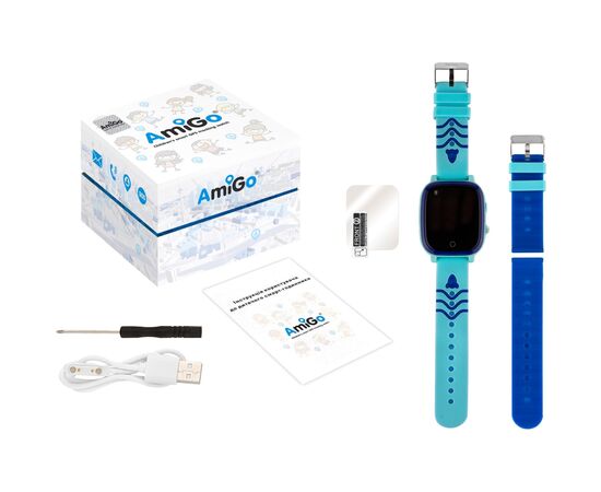Смарт-часы Amigo GO005 4G WIFI Kids waterproof Thermometer Blue (747017), изображение 5 Смарт-часы Amigo GO005 4G WIFI Kids waterproof Thermometer Blue (747017), изображение 5