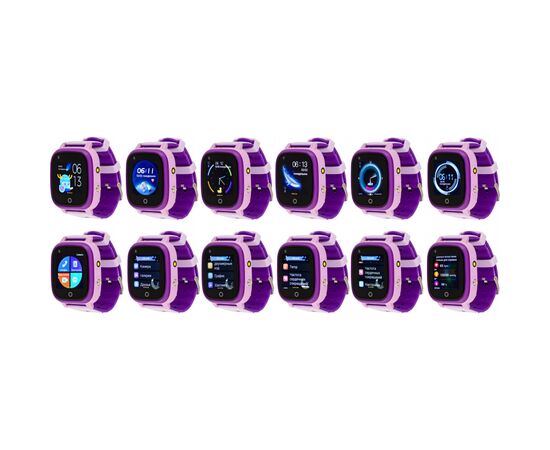 Смарт-часы Amigo GO005 4G WIFI Kids waterproof Thermometer Purple (747019), изображение 3 Смарт-часы Amigo GO005 4G WIFI Kids waterproof Thermometer Purple (747019), изображение 3