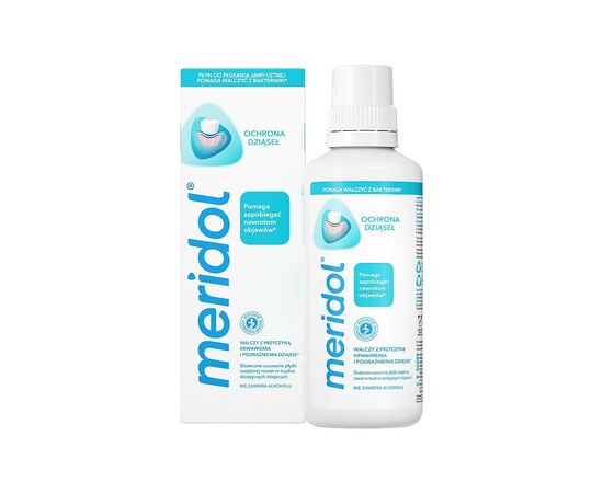 Ополаскиватель для полости рта Meridol Gum Protection от кровоточивости десен 400 мл (7610108052714), изображение 3 Ополаскиватель для полости рта Meridol Gum Protection от кровоточивости десен 400 мл (7610108052714), изображение 3