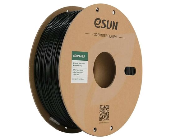 Пластик для 3D-принтера eSUN eStars-PLA 1кг, 1.75мм, black (ESTARS-PLA175GB1)