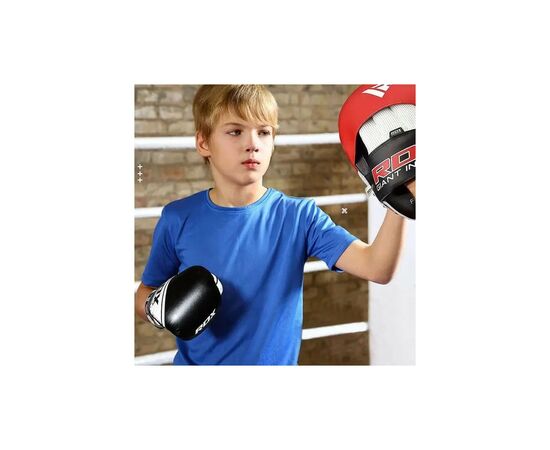 Боксерские перчатки RDX 4B Robo Kids Red/Black 6 унцій (JBG-4R-6oz), изображение 6 Боксерские перчатки RDX 4B Robo Kids Red/Black 6 унцій (JBG-4R-6oz), изображение 6