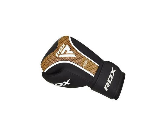 Боксерские перчатки RDX Aura Plus T-17 Black Golden 14 унцій (BGR-T17BGL-14OZ+), изображение 3 Боксерские перчатки RDX Aura Plus T-17 Black Golden 14 унцій (BGR-T17BGL-14OZ+), изображение 3