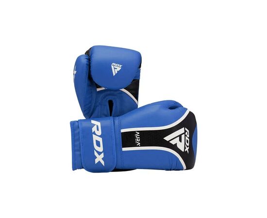 Боксерские перчатки RDX Aura Plus T-17 Blue/Black 16 унцій (BGR-T17UB-16OZ+), изображение 2