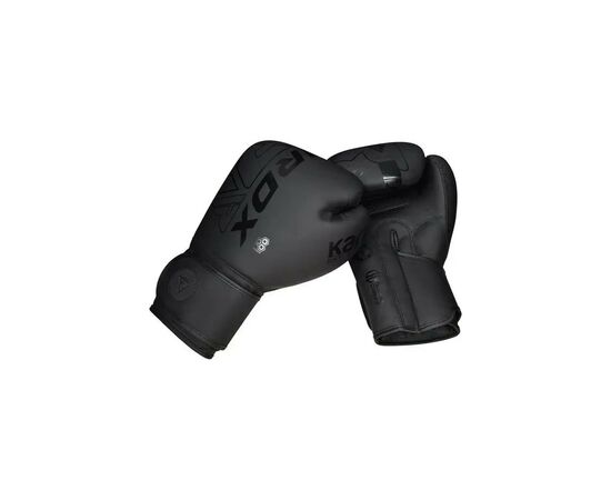 Боксерские перчатки RDX F6 Kara Matte Black 12 унцій (BGR-F6MB-12OZ), изображение 4 Боксерские перчатки RDX F6 Kara Matte Black 12 унцій (BGR-F6MB-12OZ), изображение 4