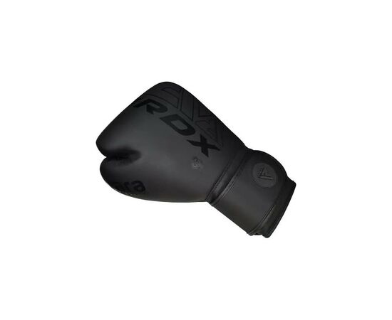 Боксерские перчатки RDX F6 Kara Matte Black 12 унцій (BGR-F6MB-12OZ), изображение 7 Боксерские перчатки RDX F6 Kara Matte Black 12 унцій (BGR-F6MB-12OZ), изображение 7