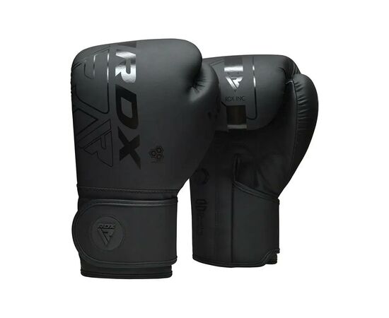 Боксерские перчатки RDX F6 Kara Matte Black 16 унцій (BGR-F6MB-16OZ)