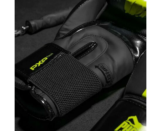 Боксерские перчатки Phantom Apex Elastic Neon Black/Yellow 16 унцій (PHBG2300-16), изображение 6 Боксерские перчатки Phantom Apex Elastic Neon Black/Yellow 16 унцій (PHBG2300-16), изображение 6