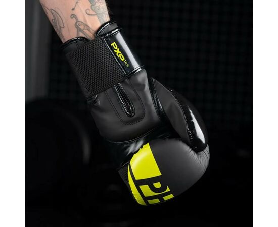 Боксерские перчатки Phantom Apex Elastic Neon Black/Yellow 16 унцій (PHBG2300-16), изображение 9 Боксерские перчатки Phantom Apex Elastic Neon Black/Yellow 16 унцій (PHBG2300-16), изображение 9