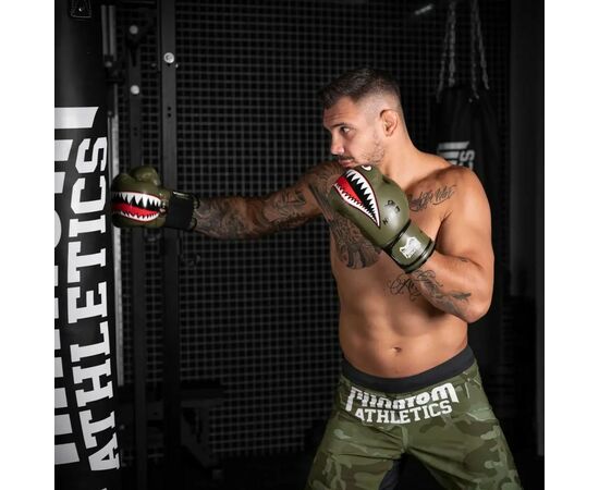 Боксерские перчатки Phantom Fight Squad Army 16 унцій (PHBG2217-16), изображение 8 Боксерские перчатки Phantom Fight Squad Army 16 унцій (PHBG2217-16), изображение 8