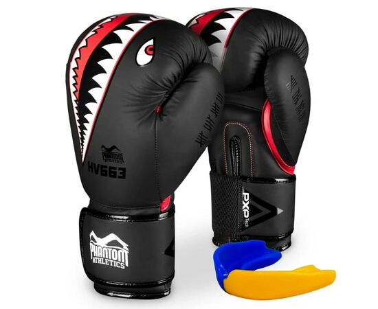 Боксерские перчатки Phantom Fight Squad Schwarz Black 16 унцій (PHBG2216-16)